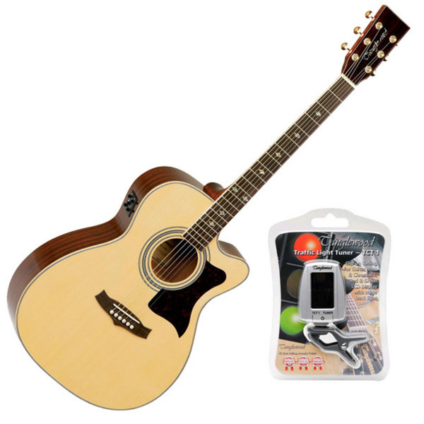 Tanglewood TW170 AS Premier Electro Acoustic Guitar + FREE Tuner