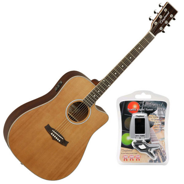 Tanglewood Evolution TW28 CSN Cutaway Dreadnought + FREE Tuner