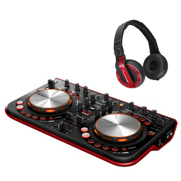Pioneer HDJ WeGo Controller Bundle, Red