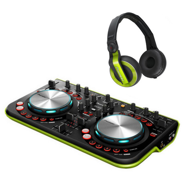 Pioneer HDJ WeGo Controller Bundle, Green