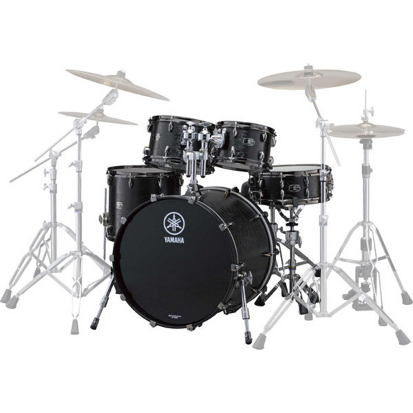 Yamaha Live Custom Oak Drum Kit, Black Wood
