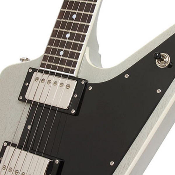タイムセール❣️Epiphone Explore Pro LTD TVシルバー DISC Epiphone Limited Edition Explorer Pro, TV Silver at Gear4music