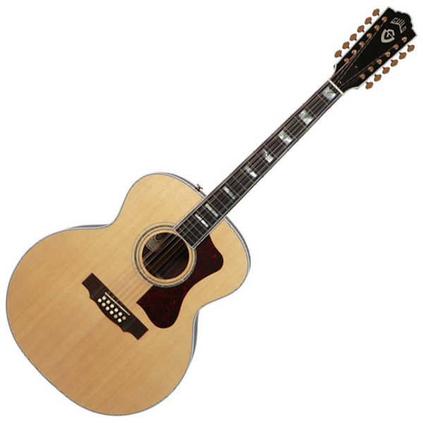 Guild F-512 Jumbo 12-String Acoustic Guitar, Natural