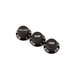 Fender Stratocaster Knobs, 1 Volume, 2 Tone, Black