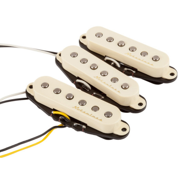 Fender Vintage Noiseless Stratocaster Pickups, Aged White, Set of 3