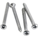 Fender Neck Mounting Screws, Chrome, Pack of 4