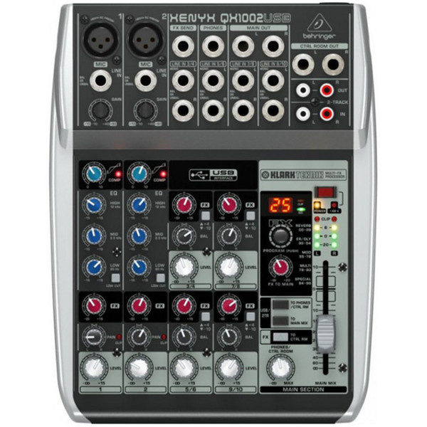 Behringer Xenyx QX1002USB Premium 10-Input 2-Bus Mixer