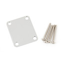 Fender 4-Bolt Halsplatta i Vintage-stil, Utan Logotyp, Krom