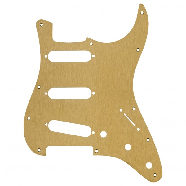Fender 11-Hole Modern-Style Stratocaster Pickguard, Gold Anodised