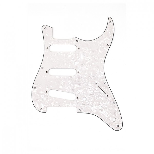 Fender 11-Hole Modern-Style Stratocaster Pickguard, S/S/S White Pearl