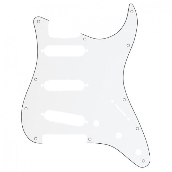 Fender 11-Hole Modern-Style Stratocaster Pickguard, S/S/S, White