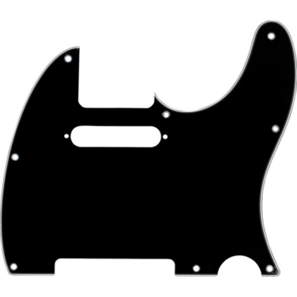 Fender 8-Hole Mount Telecaster Pickguard, 3-Ply Black/White/Black