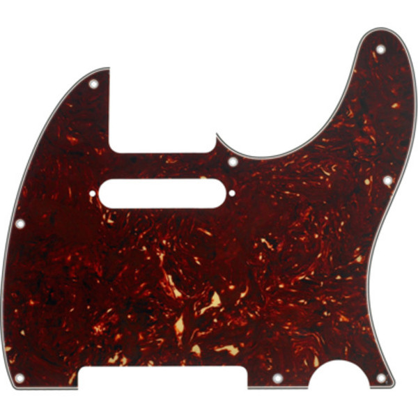 Fender 8-Hole Mount Telecaster Pickguard, 4-Ply Tortoise Shell