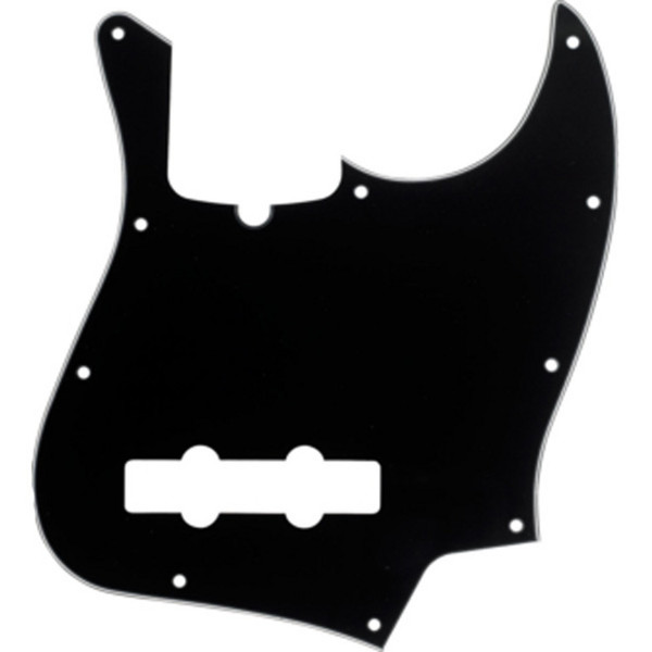 Fender 10-Hole Contemporary Jazz Bass Pickguard, 3-Ply Black