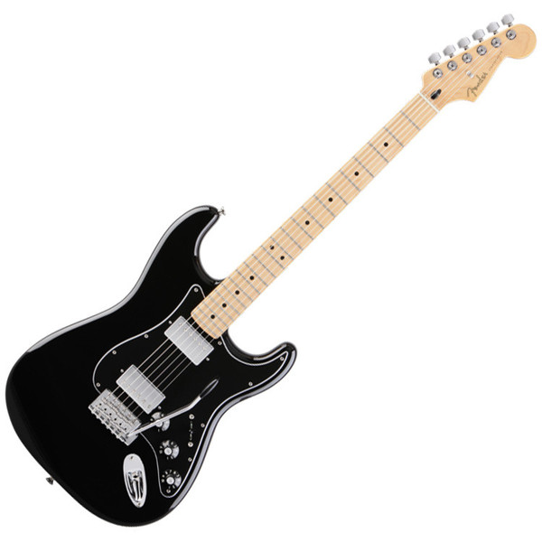 Fender Blacktop HH Stratocaster Electric Guitar, MN, Black