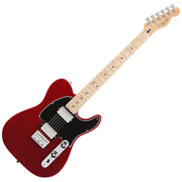 Fender Blacktop HH Telecaster Electric Guitar, MN, Candy Apple Red