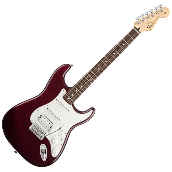 Fender Standard Stratocaster HSS Electric Guitar, RW, Midnight Wine