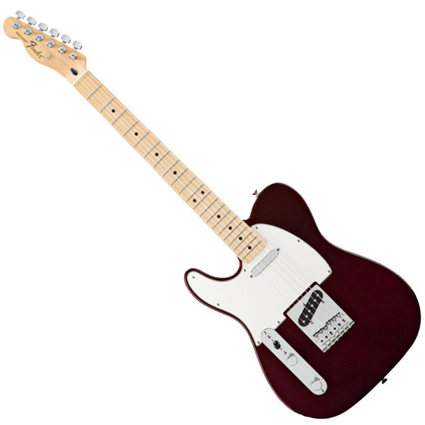 Fender Standard Telecaster LH Electric Guitar, MN, Midnight Wine
