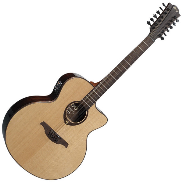 LAG Tramontane T400J12CE Jumbo 12-String Electro Acoustic Guitar