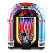ION Jukebox Dock Retro Speaker Dock for iPad, iPhone and iPod with iPhone