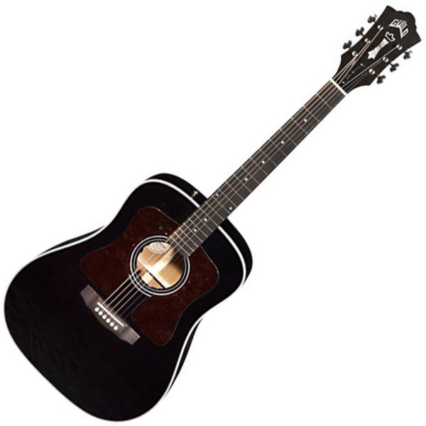 Guild D40 Richie Havens Electro Acoustic Guitar, Black