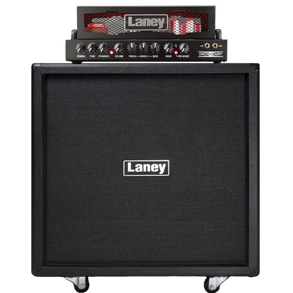 Laney Ironheart IRT15H Amp Head with Laney 4x12 Straight Cab Bundle