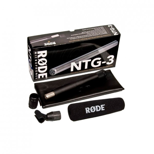 Rode NTG3 Condenser Shotgun Microphone - Full Contents