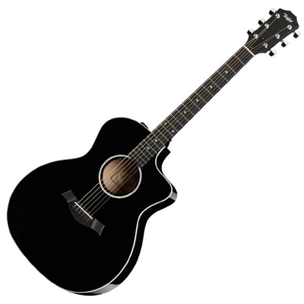 Taylor 214ce Black Grand Auditorium Electro-Acoustic Guitar w Cutaway