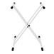 X-Frame Double Braced Keyboard Stand, White by Gear4music