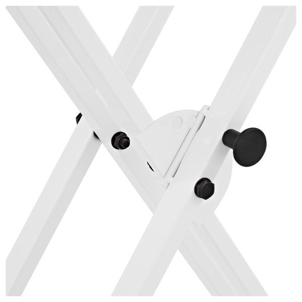 X-Frame Double Braced Keyboard Stand, White by Gear4music