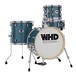 WHD Genesis Compact Drum Kit, Blue Sparkle Hardware Pack