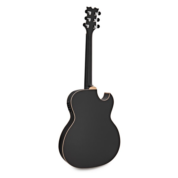 Dean Exhibition Electro Acoustic, Black Satin Lefty