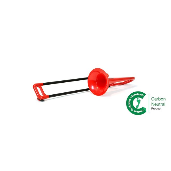 pBone Mini Plastic Trombone, Red at Gear4music