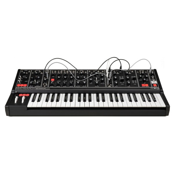 Moog Matriarch Synth, Dark Series - Front with Cables (Cables Not Included)