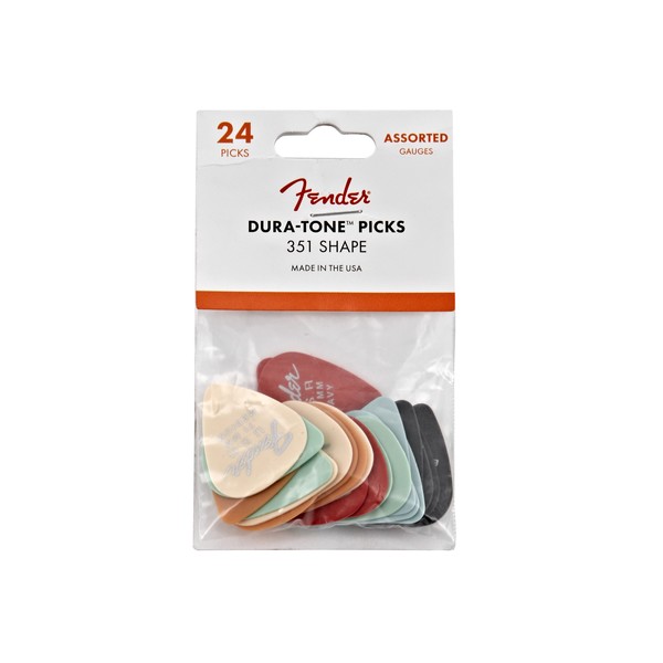 Fender Dura Tone 351 Shape Picks, 24 Mixed Pack