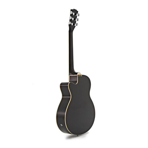 Single Cutaway Electro Acoustic Guitar by Gear4music, Bk - Nearly New