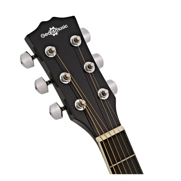 Single Cutaway Electro Acoustic Guitar by Gear4music, Bk - Nearly New