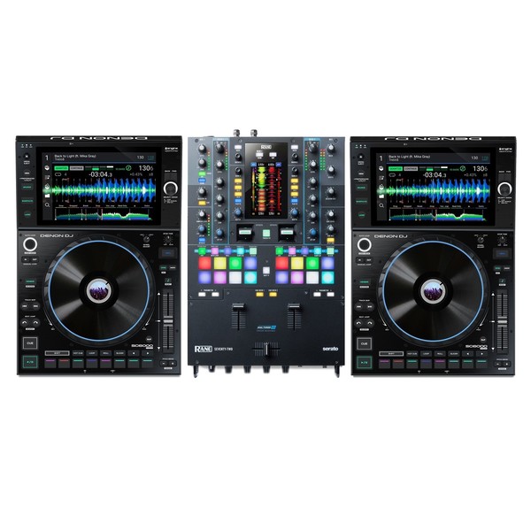 Denon DJ SC6000 Media Players with RANE SEVENTY-TWO Battle Mixer - Full Bundle