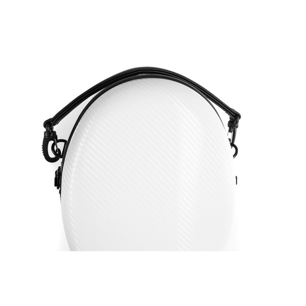 Gewa Pure Polycarbonate Cello Case With Wheels, White, TOp Handle