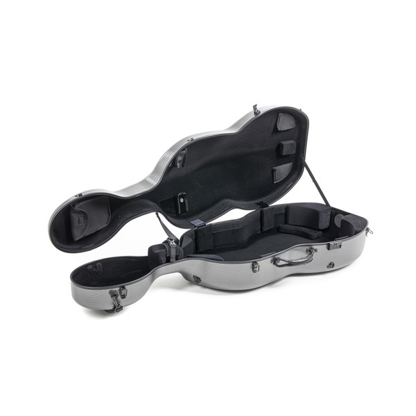 Gewa Pure Polycarbonate Cello Case With Wheels, Grey, Inside