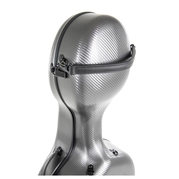 Gewa Pure Polycarbonate Cello Case With Wheels, Grey, Handle
