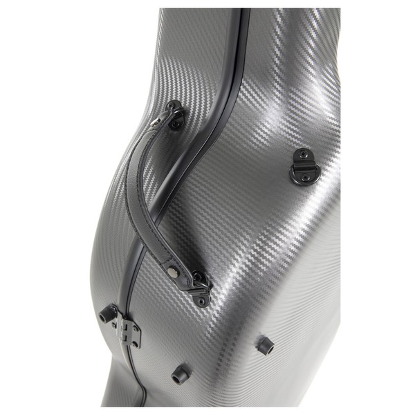 Gewa Pure Polycarbonate Cello Case With Wheels, Grey, Handle