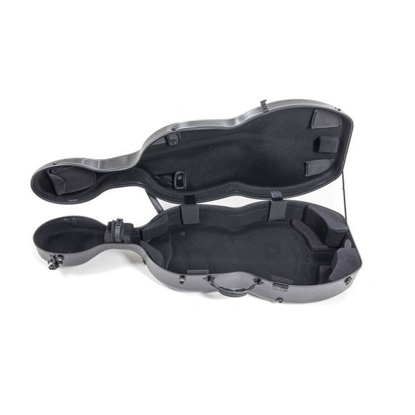 Gewa Pure Polycarbonate Cello Case With Wheels, Black, Inside
