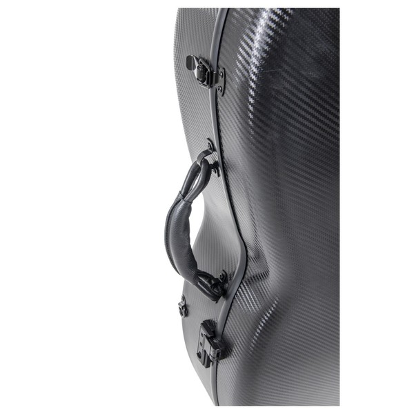 Gewa Pure Polycarbonate Cello Case With Wheels, Black, Handle