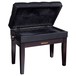 Roland RPB-500RW Piano Bench, Rosewood, Open