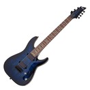 Schecter Omen Elite-7 7 String, See-Thru Blue Burst