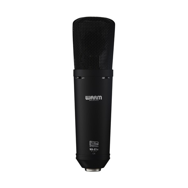 Warm Audio WA87 R2 FET Condenser Microphone, Black - Front View 