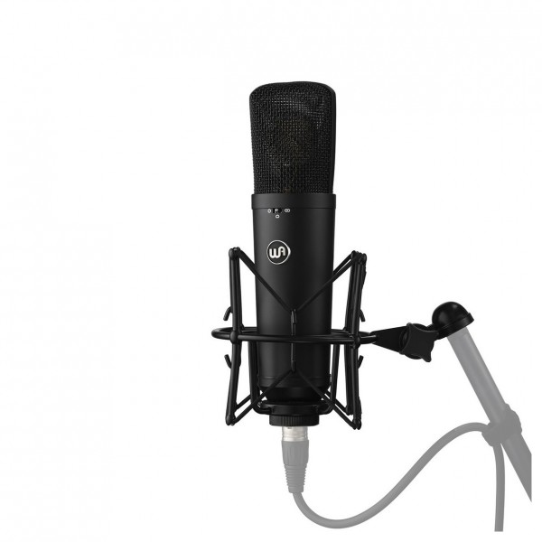 Warm Audio WA87 R2 FET Condenser Microphone, Black - Shockmount 