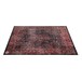 Drum n Base Vintage perzský koberec, červený a čierny