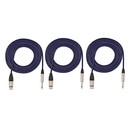 SubZero XLR (F) to Jack Cable, 3m - 3 Pack